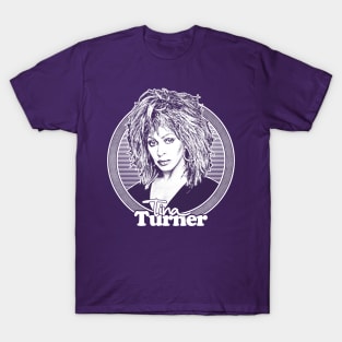 Tina Turner ///// 80s Style Retro Fan Art Design T-Shirt